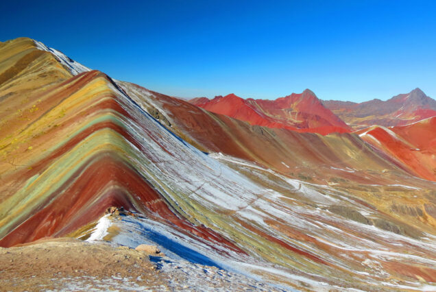 Rainbow Mountain And Red Valley